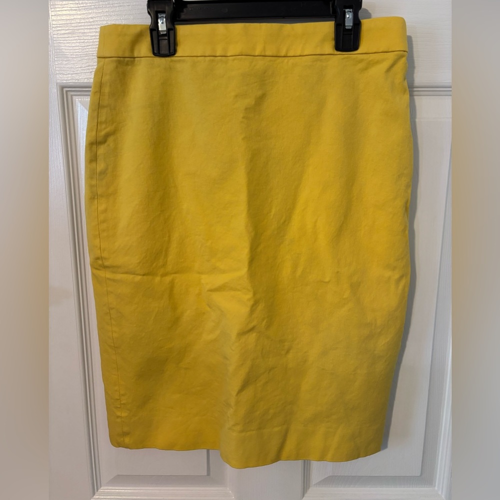 J. Crew Yellow No.2 Pencil Skirt